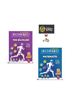 YENİ ------8.SINIF KONDİSYON + FEN BİLİMLERİ + MATEMATİK DENEMESİ 37 HAFTA