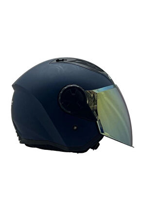 AIRFLOW 2 MAT NAVY MAVİ KASK GÖKKUŞAĞI CAM