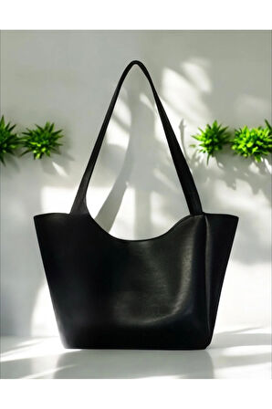 KADIN OMUZ ÇANTASI BÜYÜK KAPASİTELİ YUMUŞAK DERİ PARLAK DİZANYLI