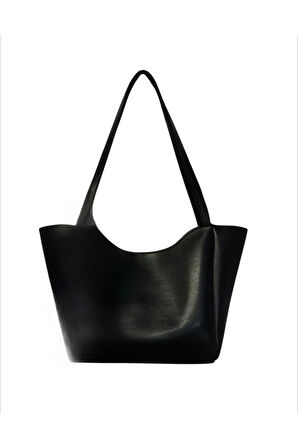 KADIN OMUZ ÇANTASI BÜYÜK KAPASİTELİ YUMUŞAK DERİ PARLAK DİZANYLI