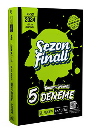 2024 KPSS Eğitim Bilimleri Sezon Finali Tamamı Çözümlü 5 Deneme - PEGEM AKADEMİ
