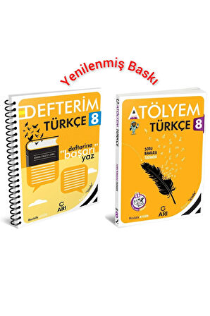 2024-2025 8. Sınıf Türkçe Atölyem+Defter Set 2 Kitap