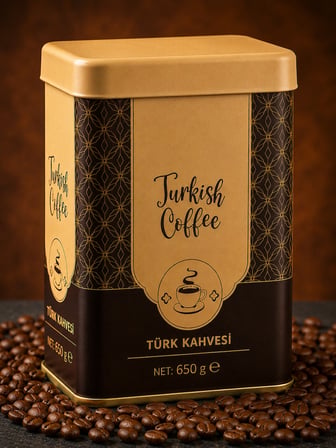 650 Gr Türk Kahvesi – Yoğun Aromalı, Taze Öğütülmüş Geleneksel Türk Kahvesi