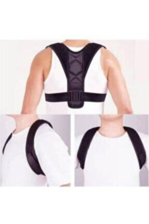 Unisex Siyah Kamburluk Önleyici Dik Duruş Korsesi