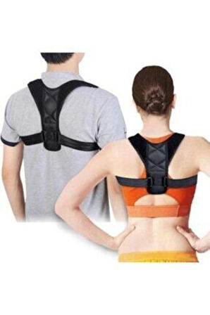 Unisex Siyah Kamburluk Önleyici Dik Duruş Korsesi