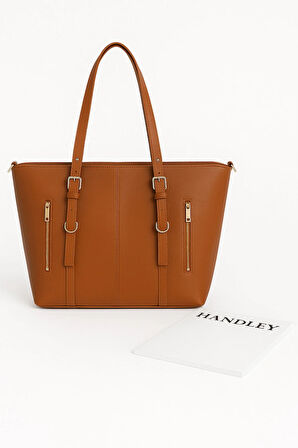 Lüks Fermuarlı Omuz Çantası