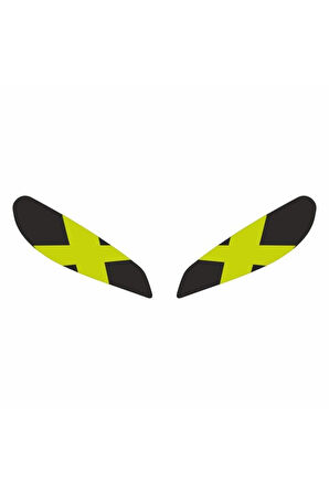 250 Sr 2020 - 2024 Uyumlu Far Sticker X Flo Sarı