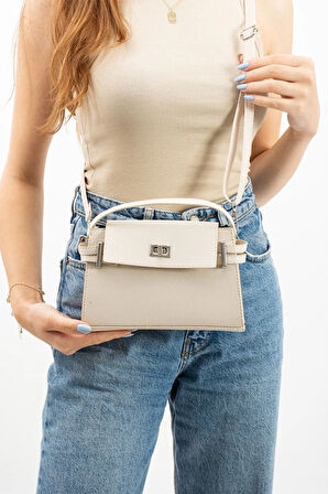 Kilit Kapaklı Kol Çantası