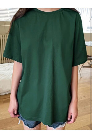 Unisex pamuk Oversize Boyfriend T-shirt