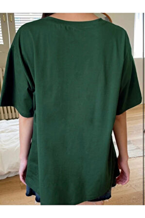 Unisex pamuk Oversize Boyfriend T-shirt