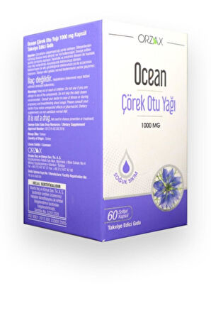Ocean Çörek Otu Yağı 60 Kapsül