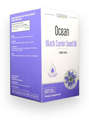 Ocean Çörek Otu Yağı 60 Kapsül