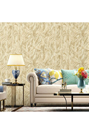 Octagon 1201-2 Modern Mermer Duvar Kağıdı Krem