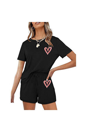 Şort Tişört Takım Baskılı