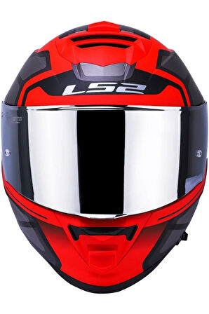 Storm 2 Faster Mat Kırmızı Fullface Motosiklet Kaskı Gri Camlı