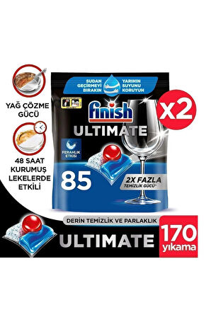 Ultimate Hepsi Bir Arada Bulaşık Makinesi Deterjanı Kapsül Tablet 170 Adet (85 X 2'Lİ)