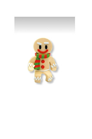 Stumble Guys Seri 1 - 3D Mini 3 lü Figür Seti - 3 ADET Frost Yeti Gingerbread Hatchling - 5 cm