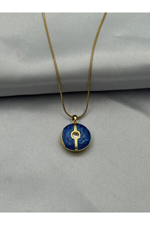 Çelik Kapaklı Kolye 45cm // KOLYE-5069