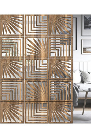 Lazer Kesim Sarkıt Paravan, Ahşap Seperatör, Panel Levha Seti Dekorasyon Ahşap Oda Bölücü modell