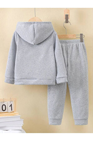 HI BASKILI UNISEX PAMUKLU ÇOCUK EŞOFMAN TAKIMI