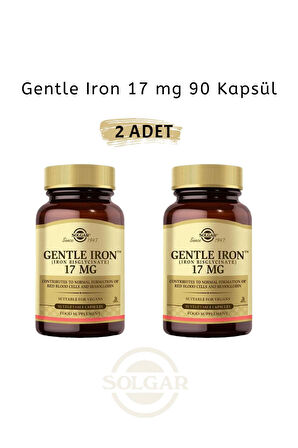 Solgar Gentle Iron 17mg 90 Kapsül 2 Adet