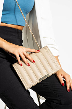 Zincir Askılı Mıknatıslı Omuz Ve El Çantası