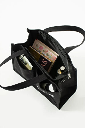 KANVAS KUMAŞ NAKIŞ DETAYLI BÜYÜK OMUZ ÇANTASI