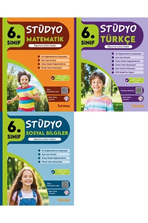 Tudem 2026 6. Sınıf Matematik + Türkçe + Sosyal Stüdyo Soru Bankası Seti 3 Kitap Yeni Müfredat