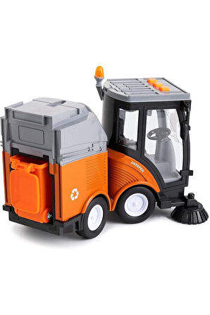 Fx Ve Işıklı Temizlik Arabası Oyuncak Çöp Süpürme Kamyonu Star Collection 210035