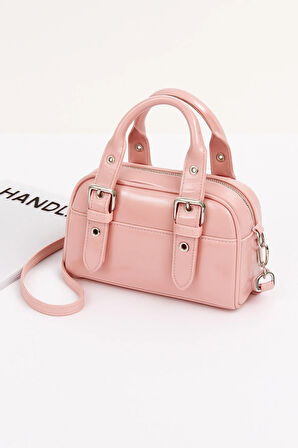 Lüks Silindir Günlük El Ve Omuz Çantası