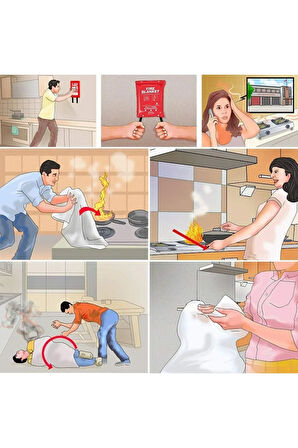 Yangın Battaniyesi 100cm x 100cm