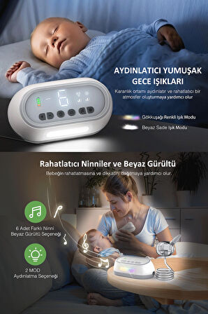 Şarjlı Taşınabilir Elektrikli Bebek & Çocuk Burun Aspiratörü, Yenidoğan 0-15 Yaş Nazik Derin ve Güçlü Burun Temizleme