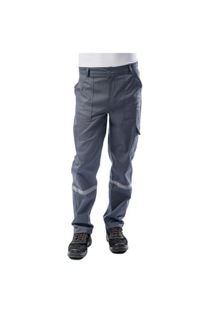 Reflektörlü Pamuk 16/12 Gabardin Komando Cepli İş Pantolonu