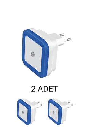 Modern Sensörlü Led Gece Lambası Led Işık Spot Mavi