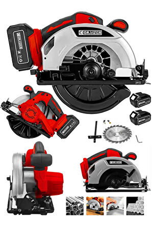K 21 V Platinum Akülü Çelik Şanzuman Şarjlı Ahşap Sunta Ağaç Kesme Makinası Daire Testere