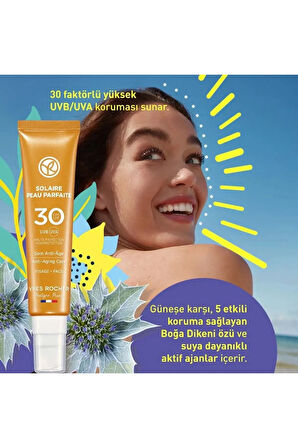 Solaire Peau Parfaite- Leke ve Yaşlanma Karşıtı Nemlendirici SPF30 Koruyuculu Güneş Kremi 40ML