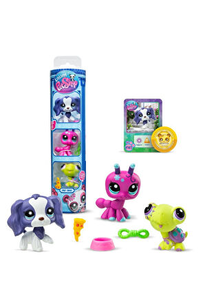 LPS Minişler Seri 3 Backyard Pets 3'lü Figür Paketi - (#160 Karınca, #161 Köpek ve #162 Kaplumbağa)
