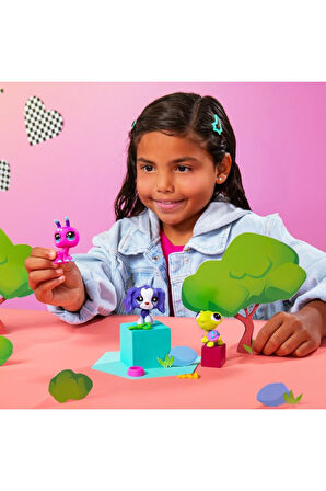 LPS Minişler Seri 3 Backyard Pets 3'lü Figür Paketi - (#160 Karınca, #161 Köpek ve #162 Kaplumbağa)