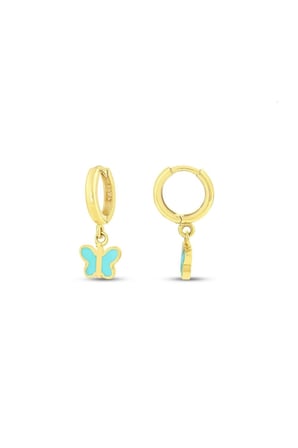 Altın Kelebek Çocuk Küpe - 14K