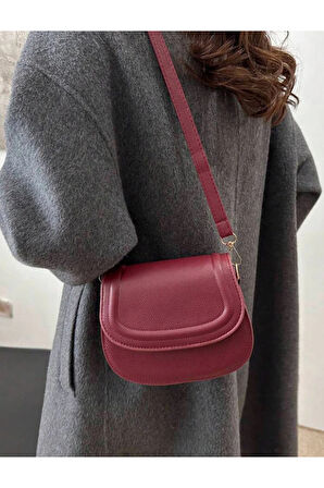 Retro mila çapraz askılı omuz çantası