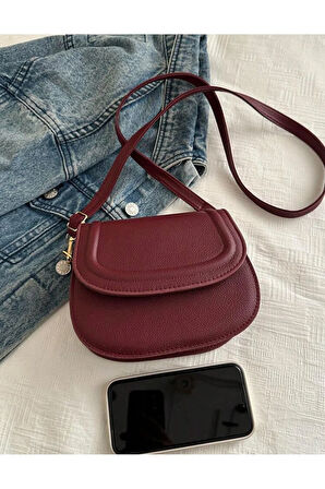 Retro mila çapraz askılı omuz çantası