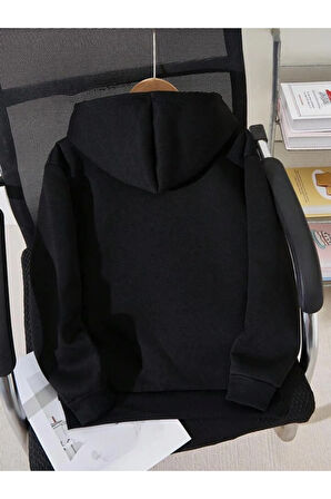 Kız\Erkek Çocuk Beyaz Originals Baskılı Kapşonlu Sweatshirt