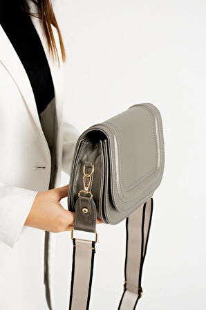 Kadin 5 Bölmeli Astarlı Kapaklı çıt çıt Kapama El Kol Ve Omuz Çantası