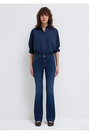 Molly Gold Klasik Koyu Jean Pantolon 1013684068