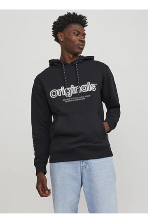 Kapüşon Yaka Siyah Erkek Sweatshırt 12246802_JORLAKEWOOD SWEAT HOOD BF