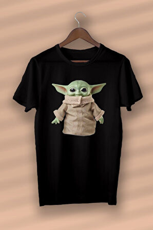 Starwars Baskılı Organik Pamuk Siyah - Unisex - Kadın - Erkek - T-shirt - Nux Boutique