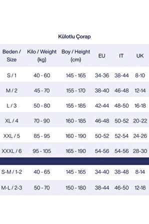 Kadın Lacivert 60 Den Koton Külotlu Çorap