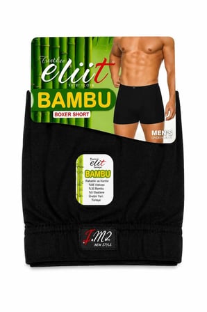 Elit Erkek Bambu Elastan Boxer 6 LI Set