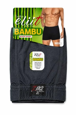 Elit Erkek Bambu Elastan Boxer 6 LI Set