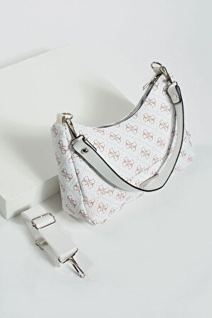 Kadın Baget Desenli Kolon Uzun Askılı Çanta